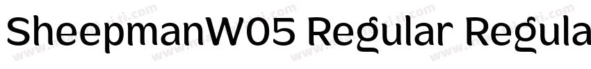 SheepmanW05 Regular Regular字体转换